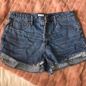 H&M High Waisted Denim Shorts